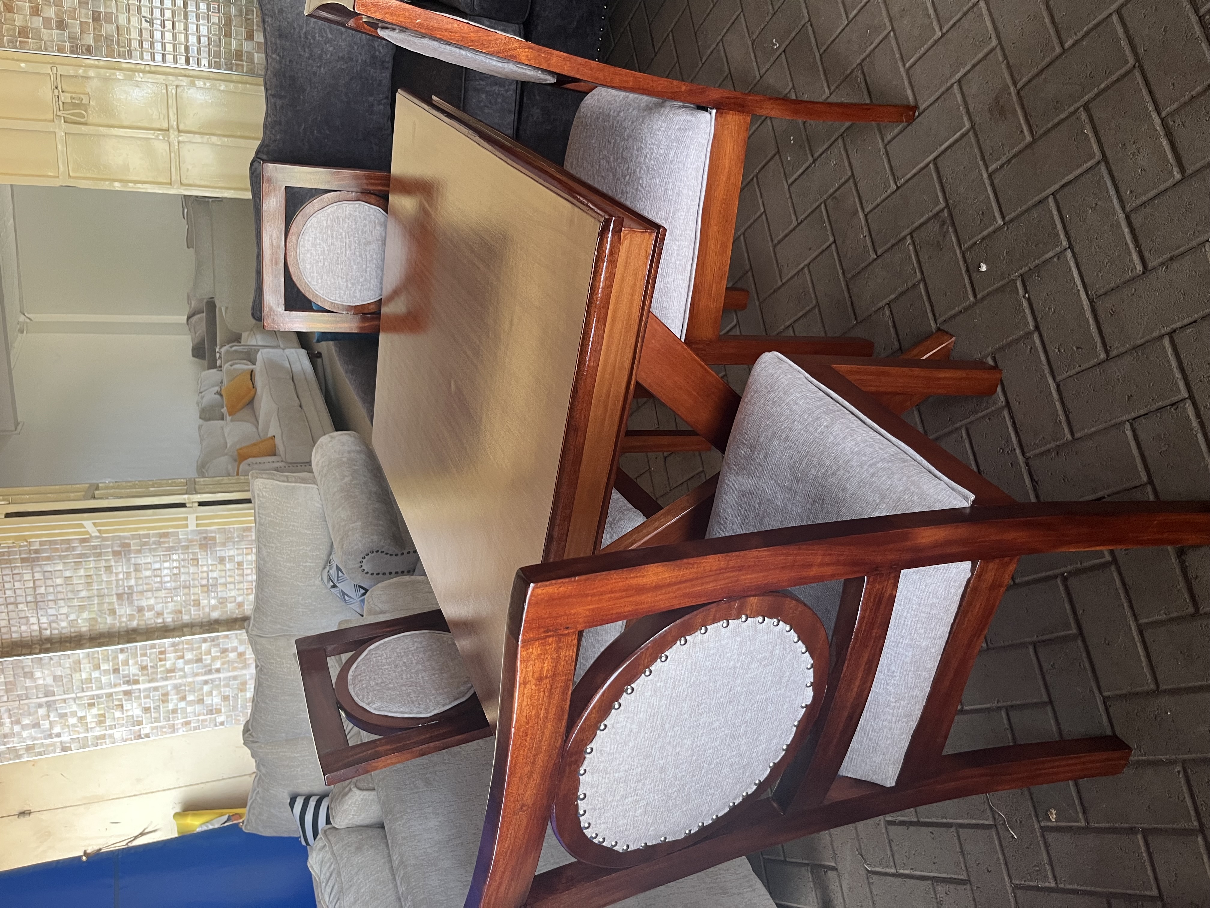 4 seater pure mahogany dinning table