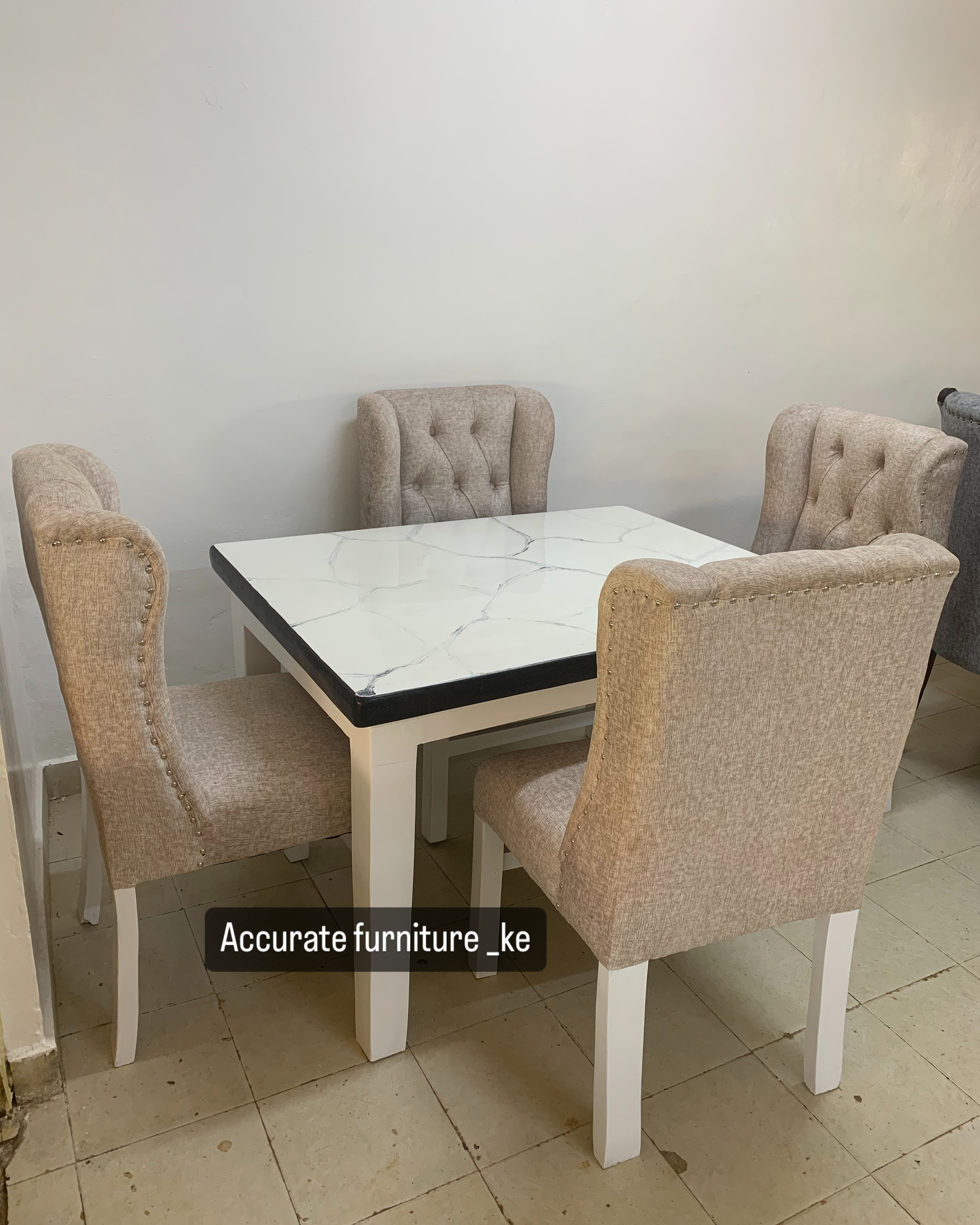 Four seater square dinning table
