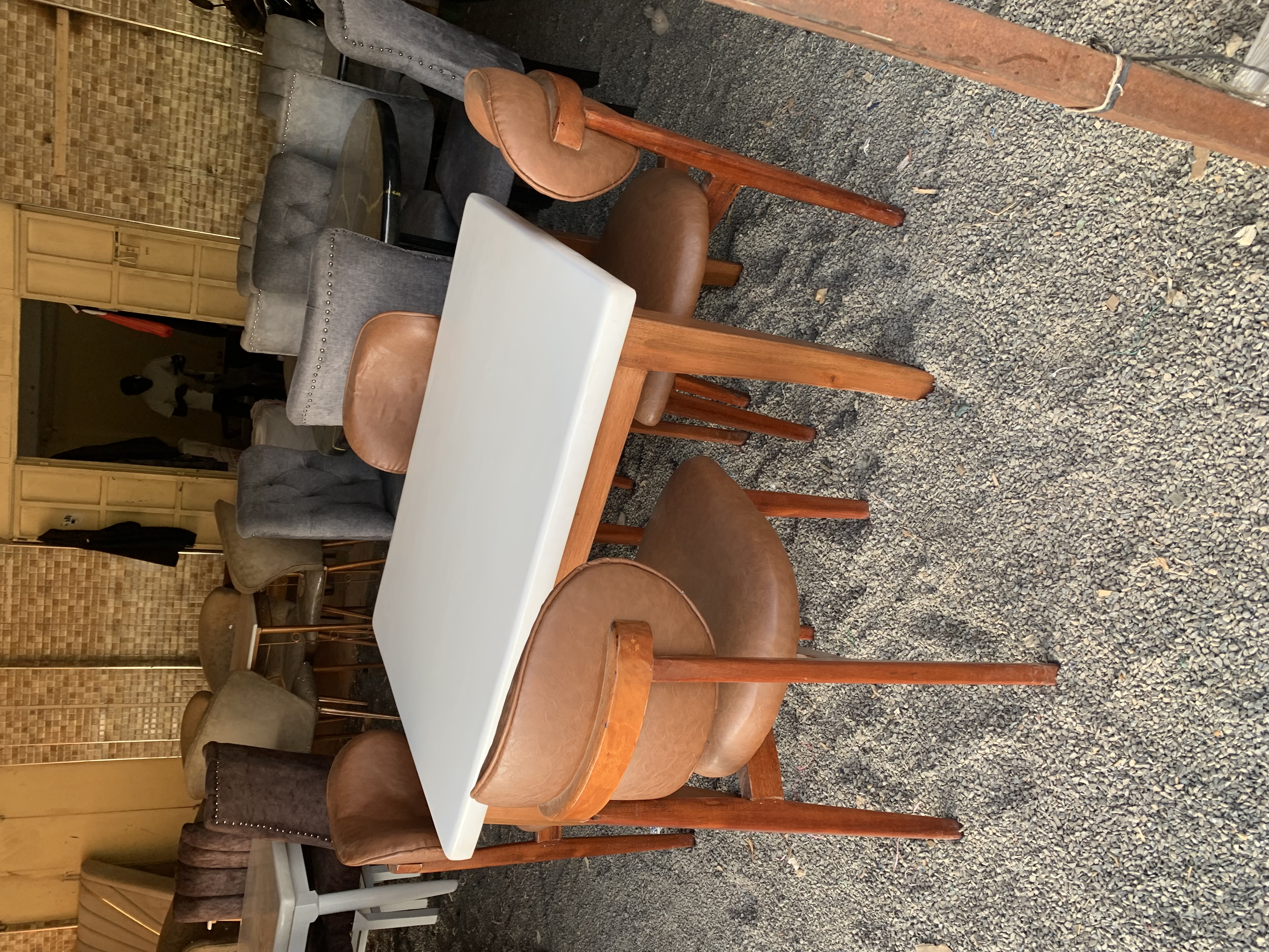 Four seater modern dinning table set