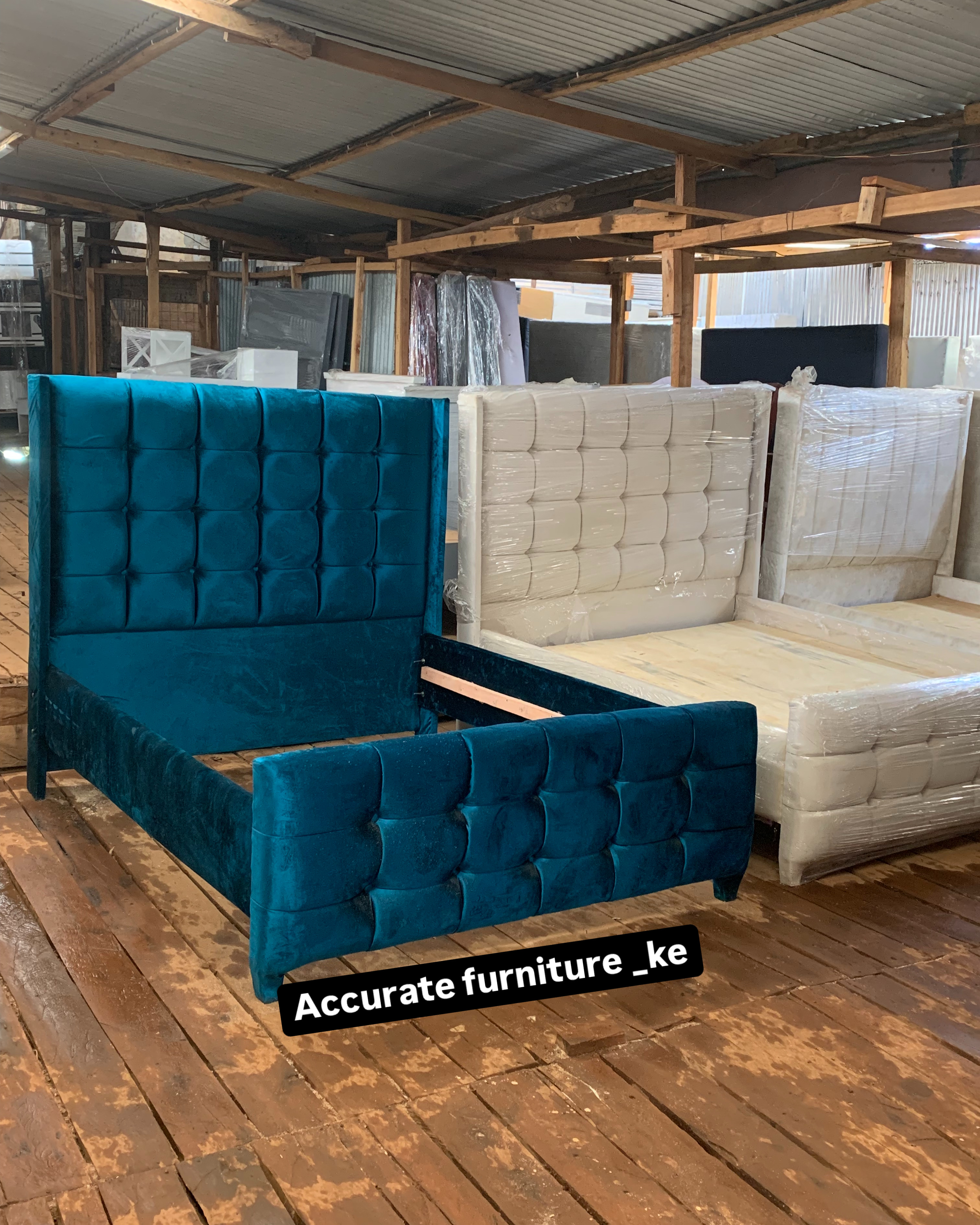 Queen size modern boxes bed