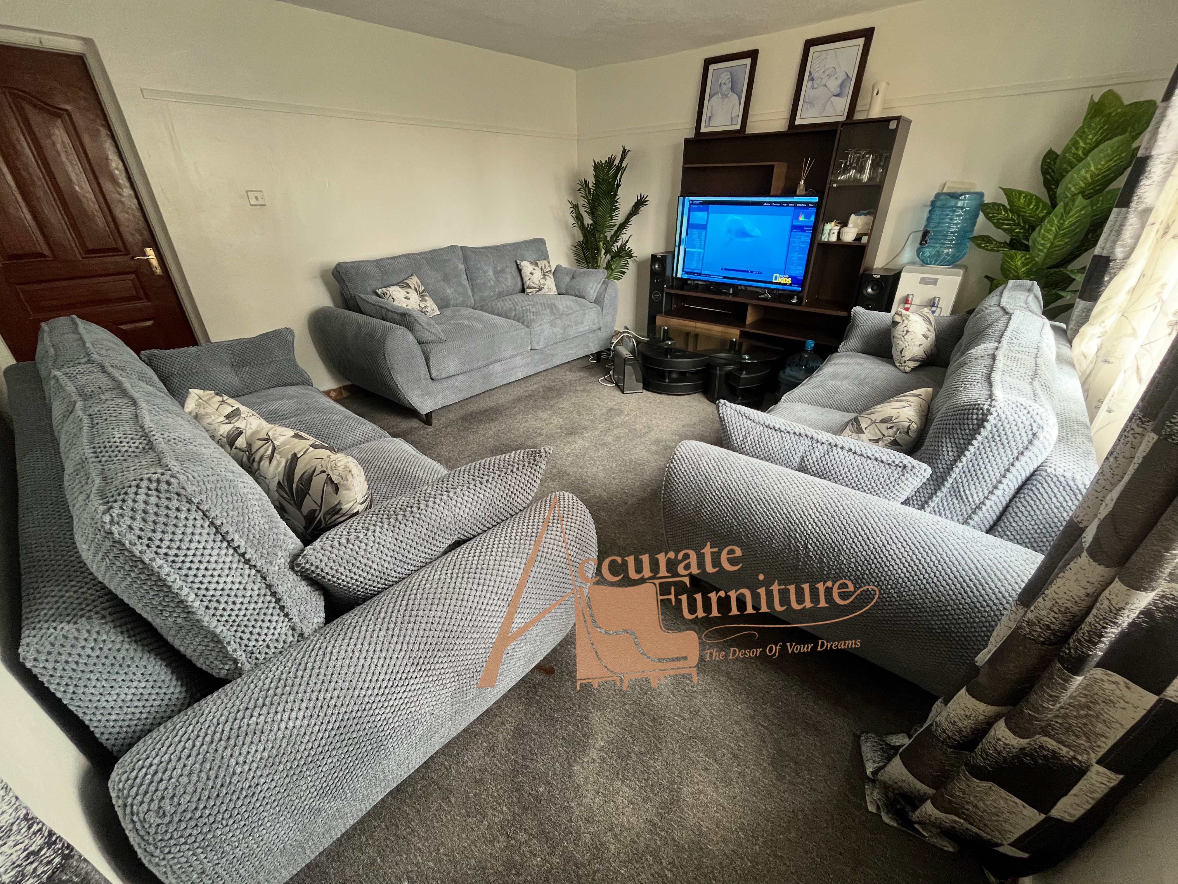 Nine seater(3,3,3) butterfly seat design 