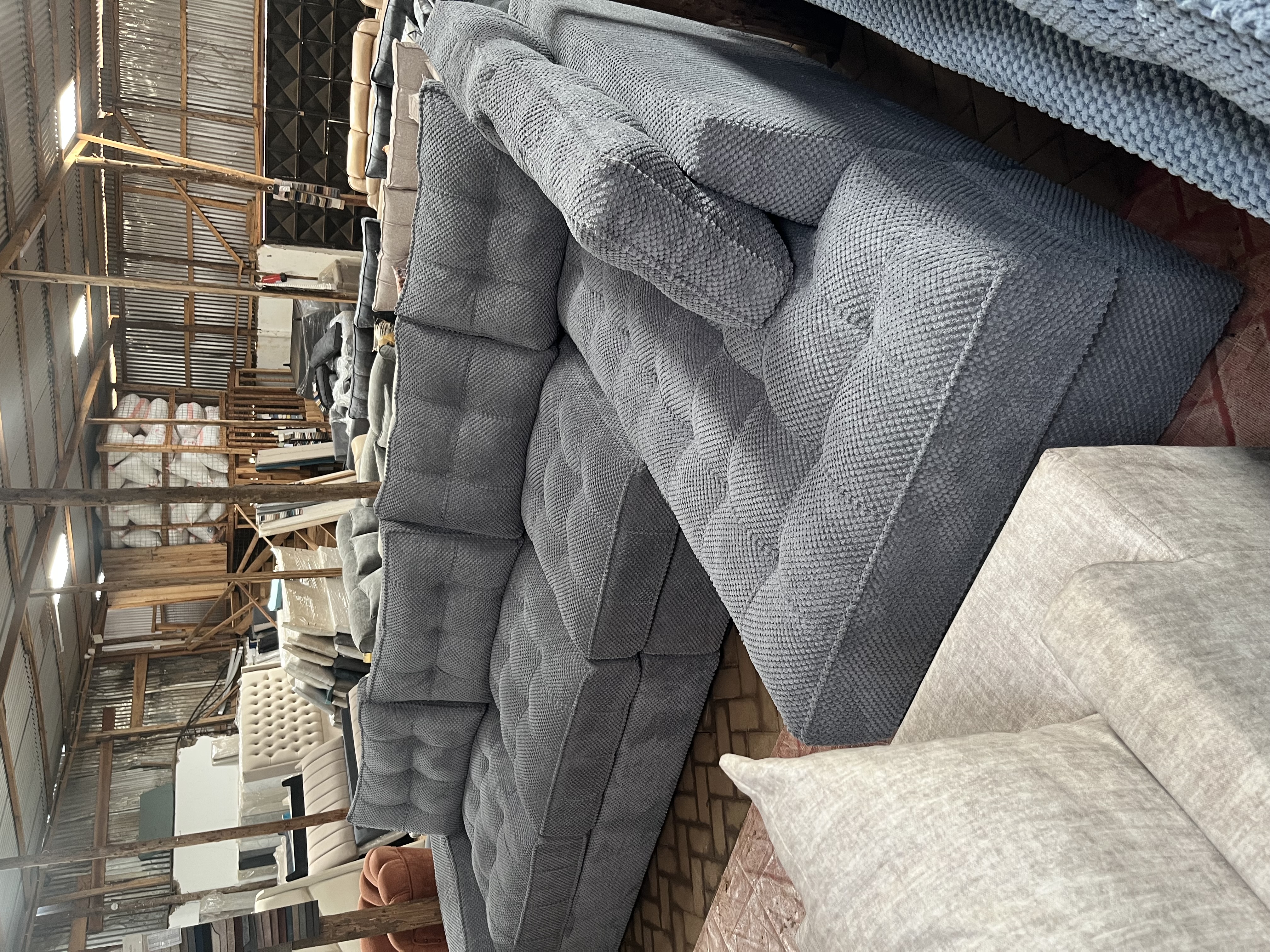 Seven seater sectional L seat design 