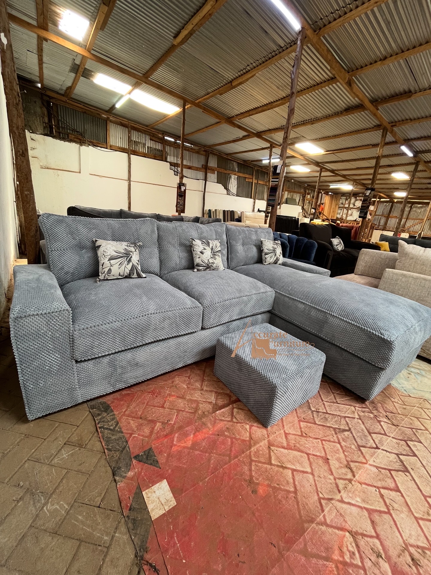 L seat sectional sofa six seater